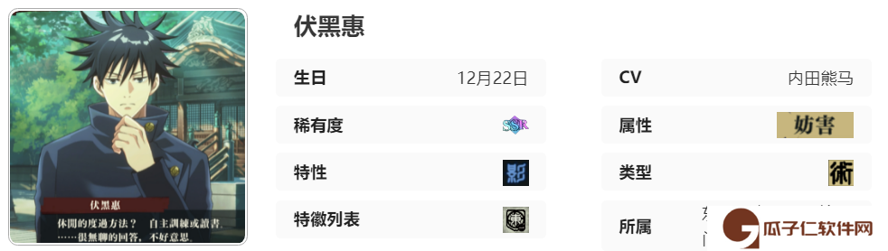 《咒术回战：幻影**》伏黑惠怎么样