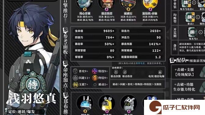 《绝区零》浅羽悠真攻略浅羽悠真怎么培养1